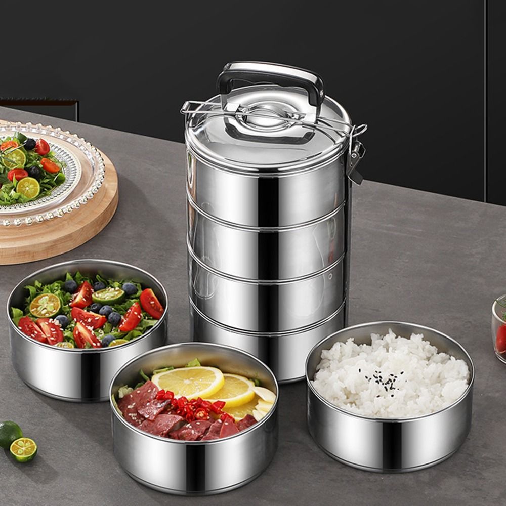 Snacks Food Warmer - Stackable Lunch Snack Box Stainless Steel
