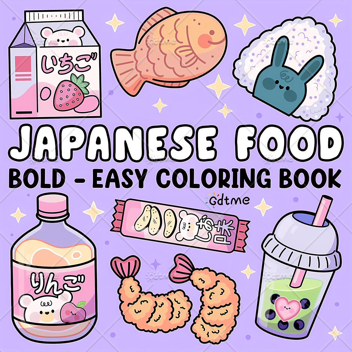 JAPANESE FOOD Bold-easy Patter - Food Snacks Coloring Book recension och pris