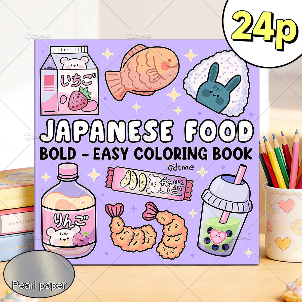 JAPANESE FOOD Bold-easy Patter - Food Snacks Coloring Book recension och pris