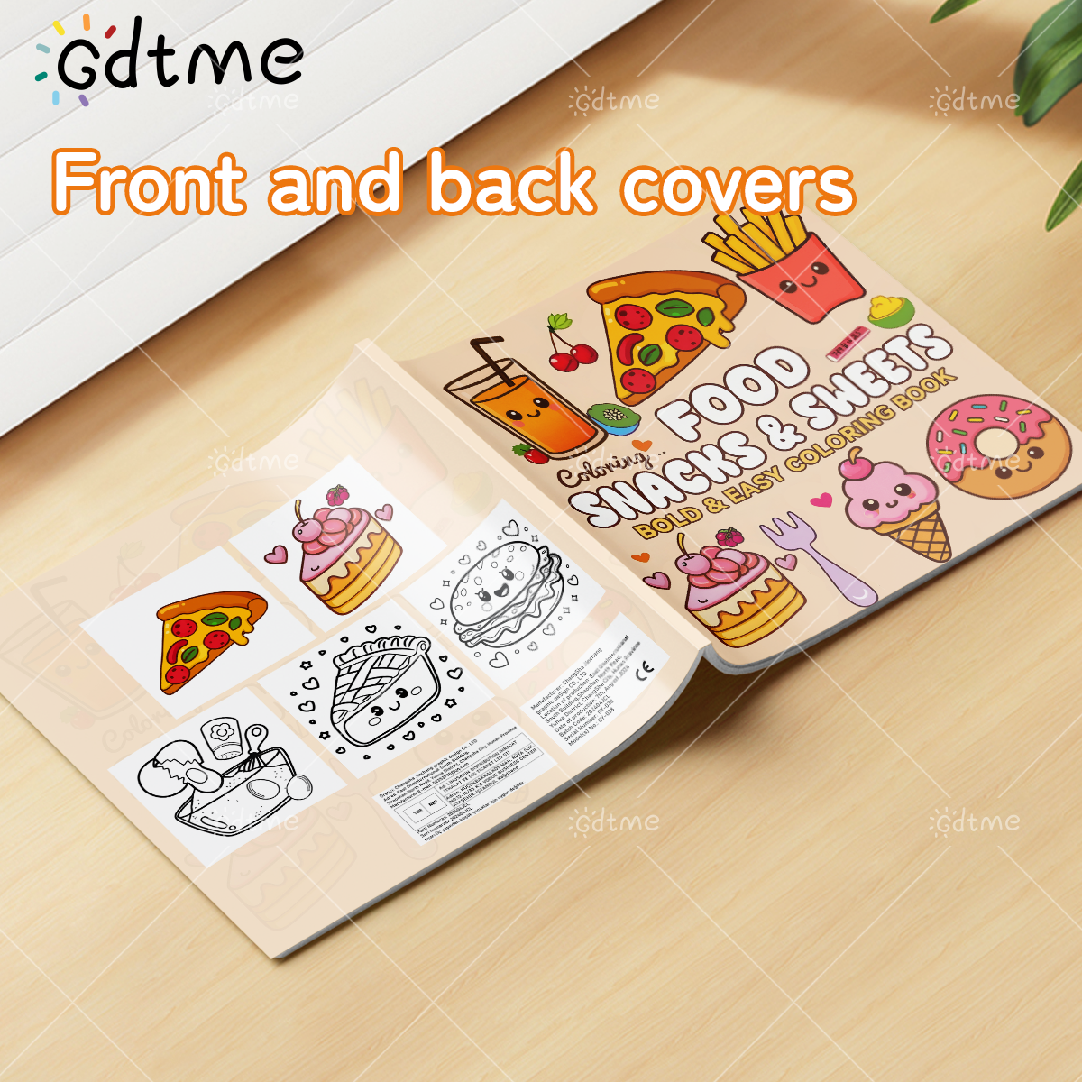 FOOD SNACKS & SWEETS Themed Co - Food Snacks Coloring Book recension och pris