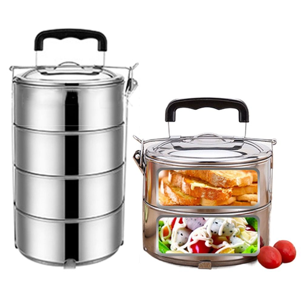 Round Stackable Lunch Snack Bo - Snacks Food Warmer recension och pris