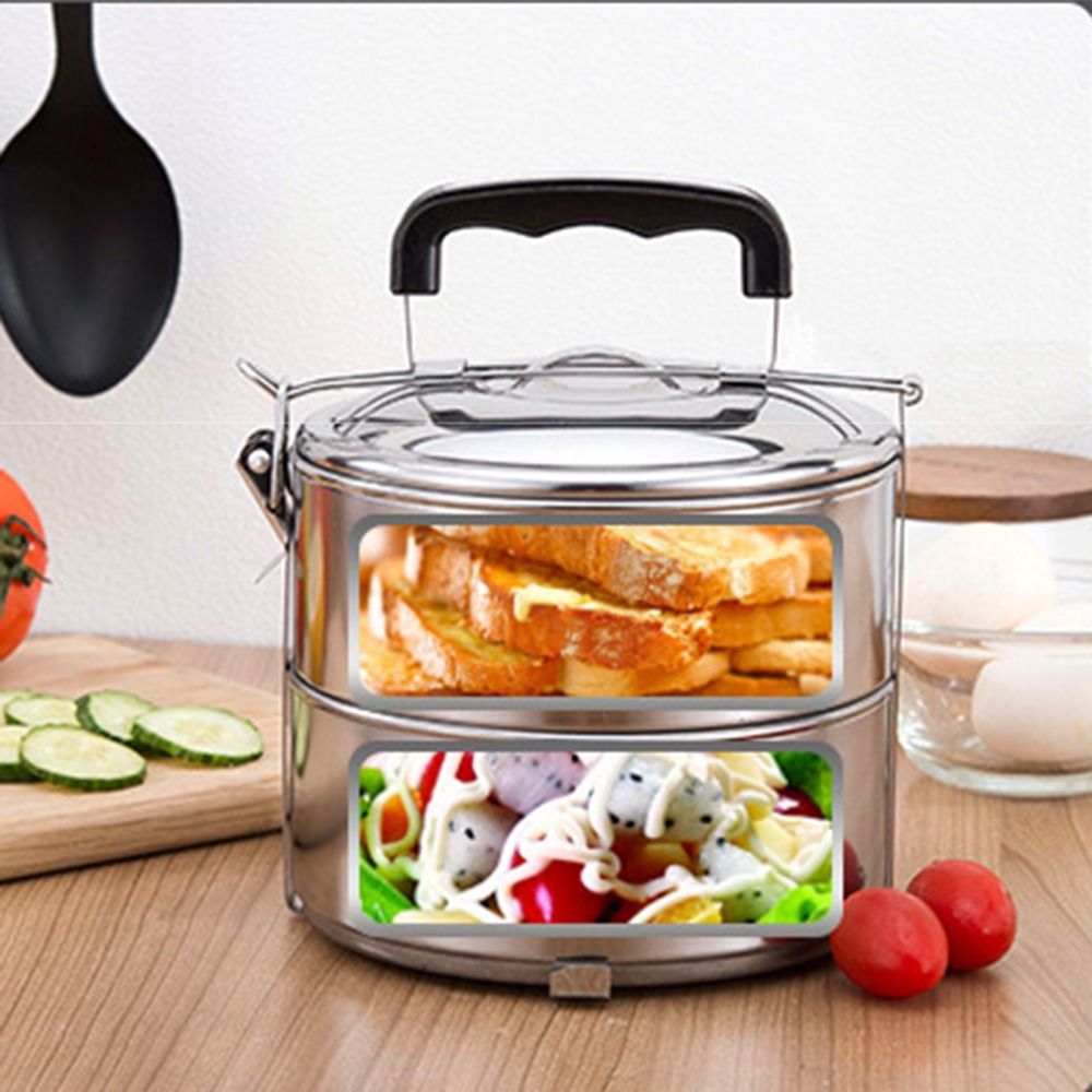 Round Stackable Lunch Snack Bo - Snacks Food Warmer recension och pris