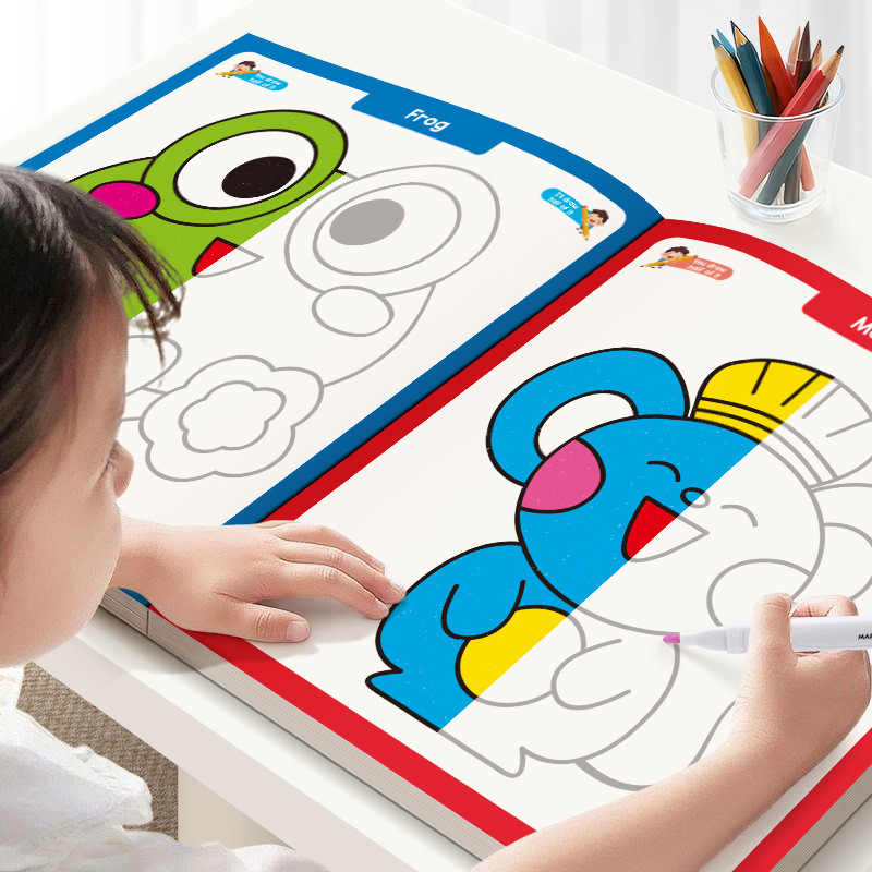 Kids Symmetrical Painting Acti - Food Snacks Coloring Book recension och pris
