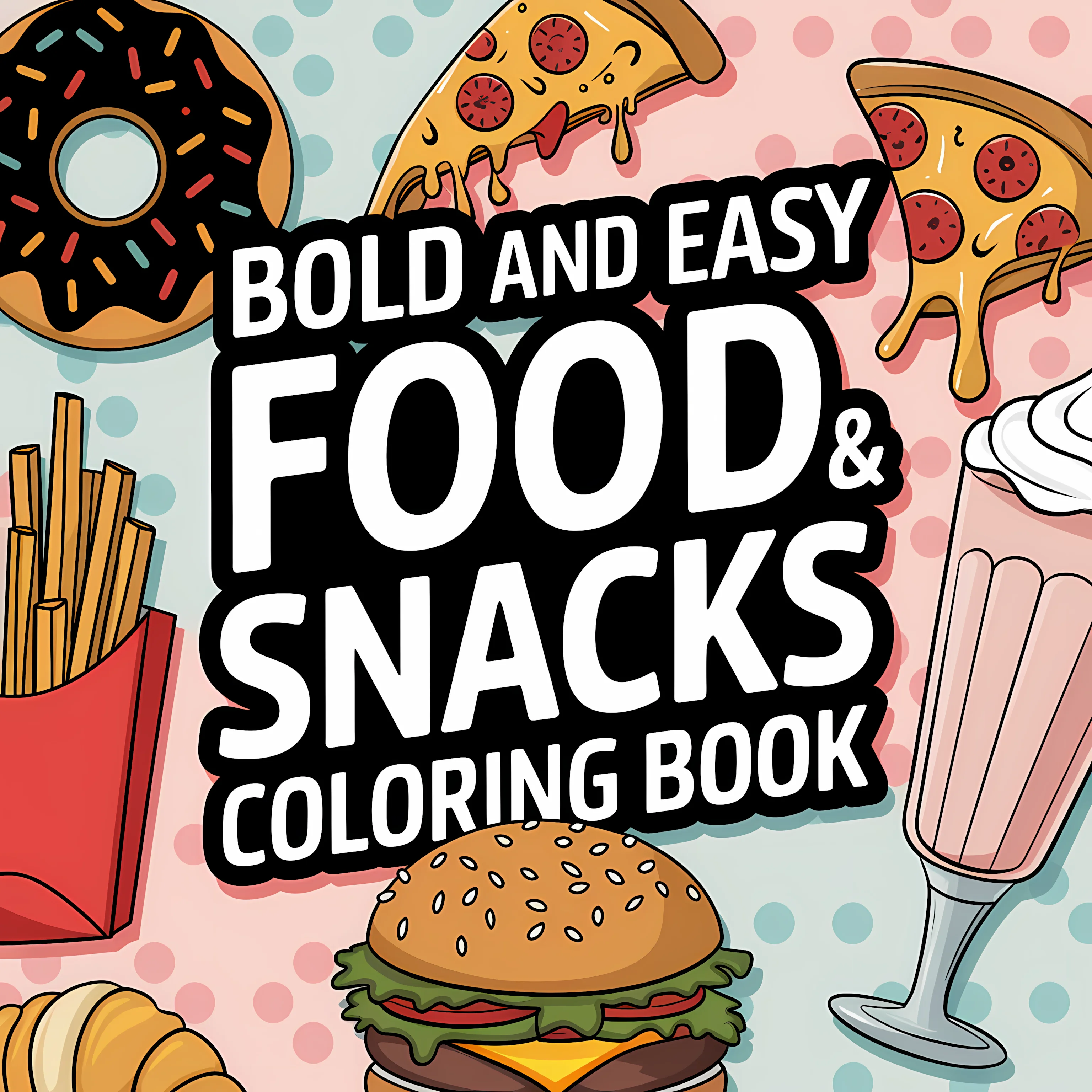 Easy Food and Snacks Coloring  - Food Snacks Coloring Book recension och pris
