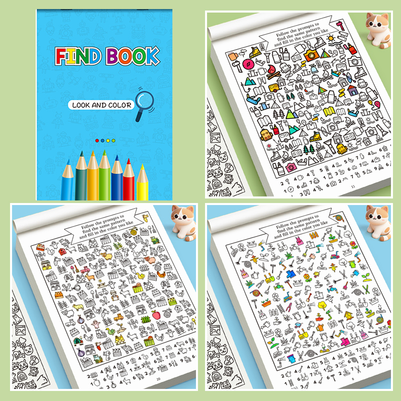 Interactive Book with Hidden P - Food Snacks Coloring Book recension och pris