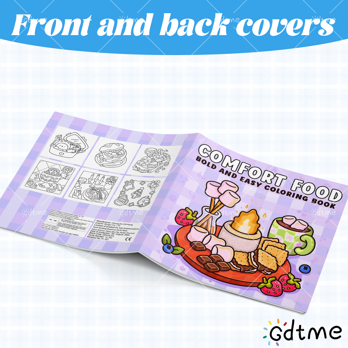 COMFORT FOOD BOLD AND EASY 24  - Food Snacks Coloring Book recension och pris