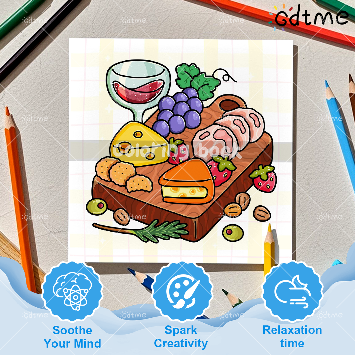 COMFORT FOOD BOLD AND EASY 24  - Food Snacks Coloring Book recension och pris