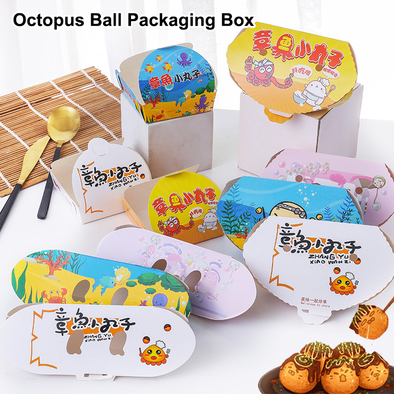 100Pcs Disposable Cartoon Octo - Food Snacks Box recension och pris