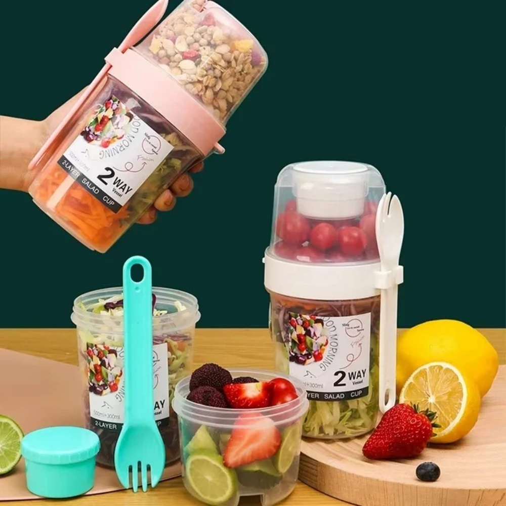 Portable Salad Cup Breakfast C - Food Snacks Box recension och pris