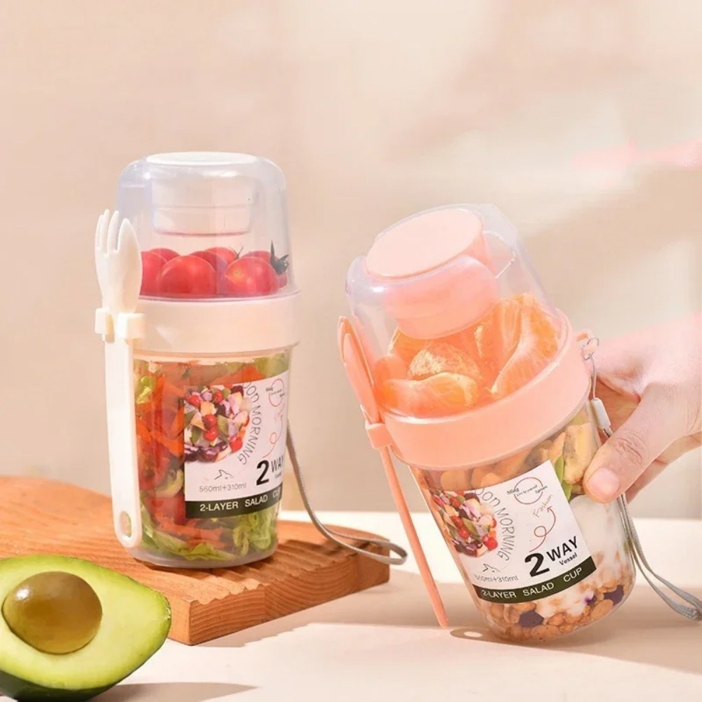 Portable Salad Cup Breakfast C - Food Snacks Box recension och pris