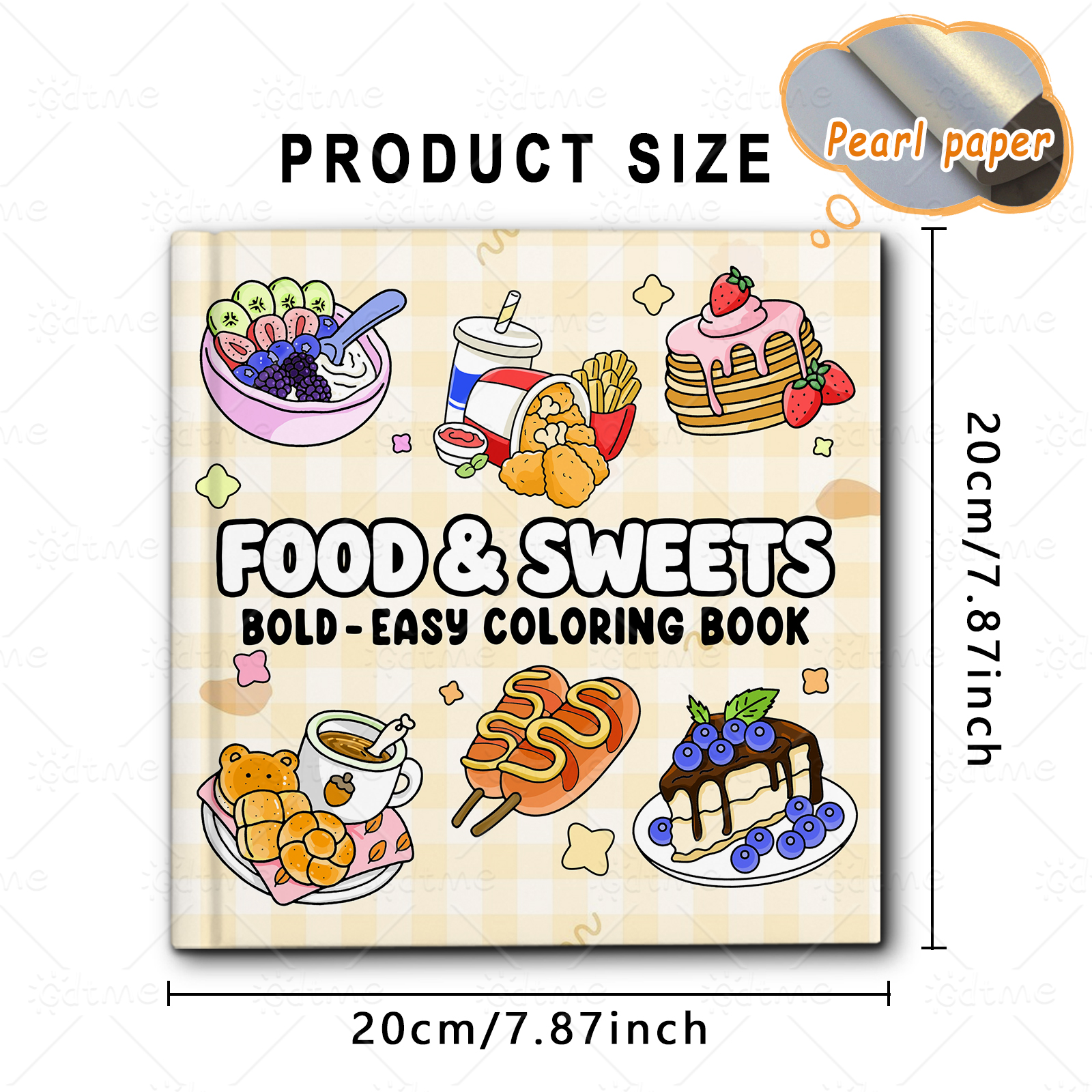 FOOD SWEETS Bold-easy Patterns - Food Snacks Coloring Book recension och pris