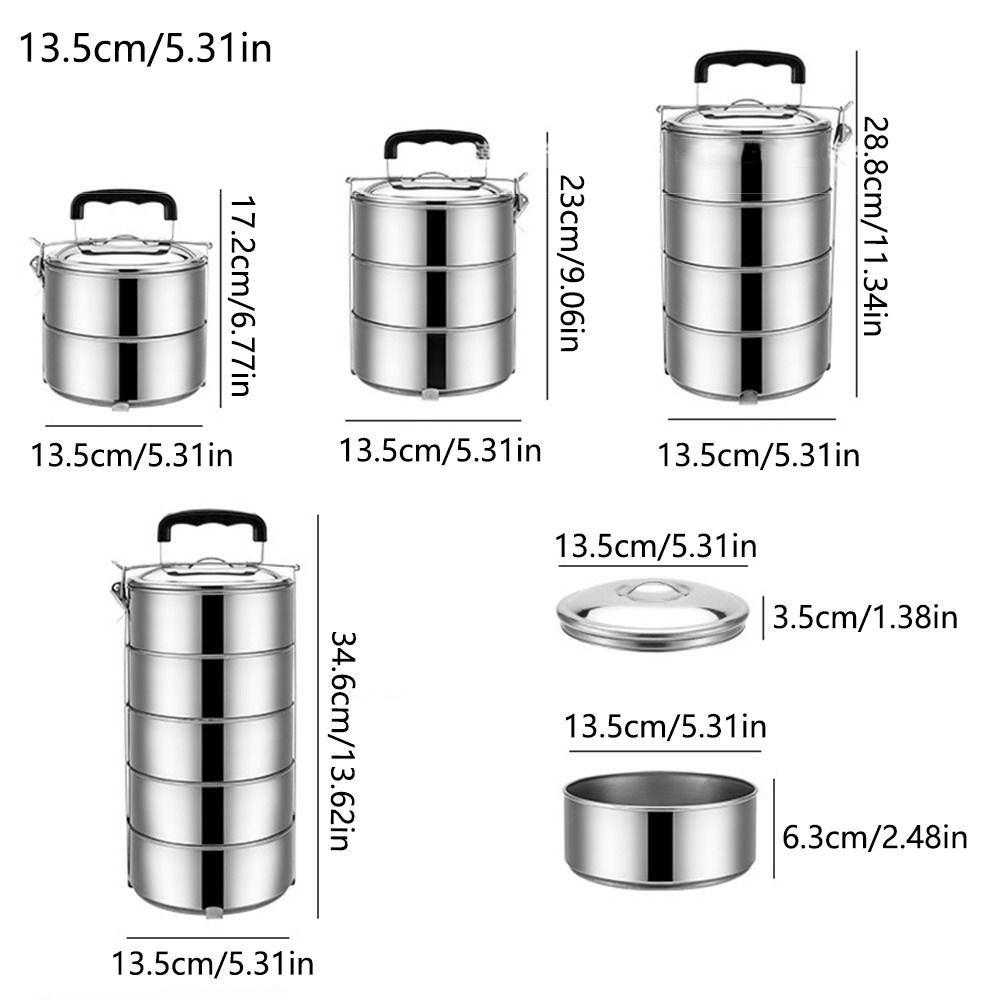 Stackable Lunch Snack Box Stai - Snacks Food Warmer recension och pris