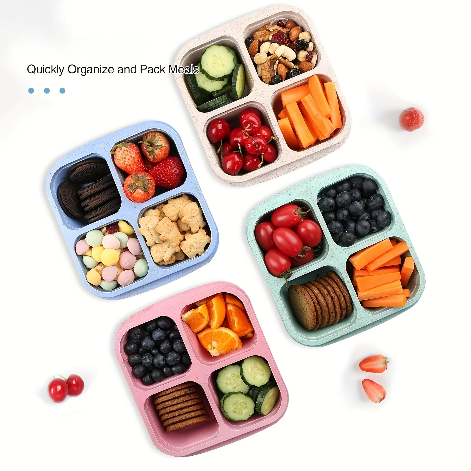 Snack Box with Four Transparen - Food Snacks Box recension och pris