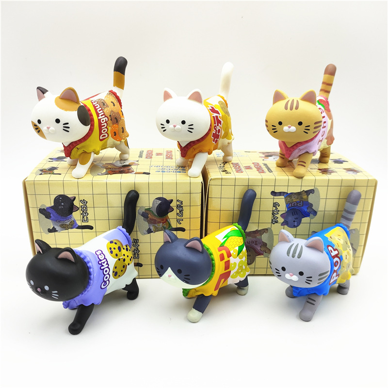 Cute Cat Blind Box Wearing Can - Food Snacks Box recension och pris
