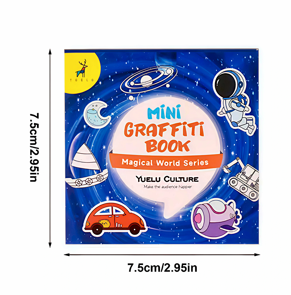 50Sheets Mini Graffiti Noteboo - Food Snacks Coloring Book recension och pris