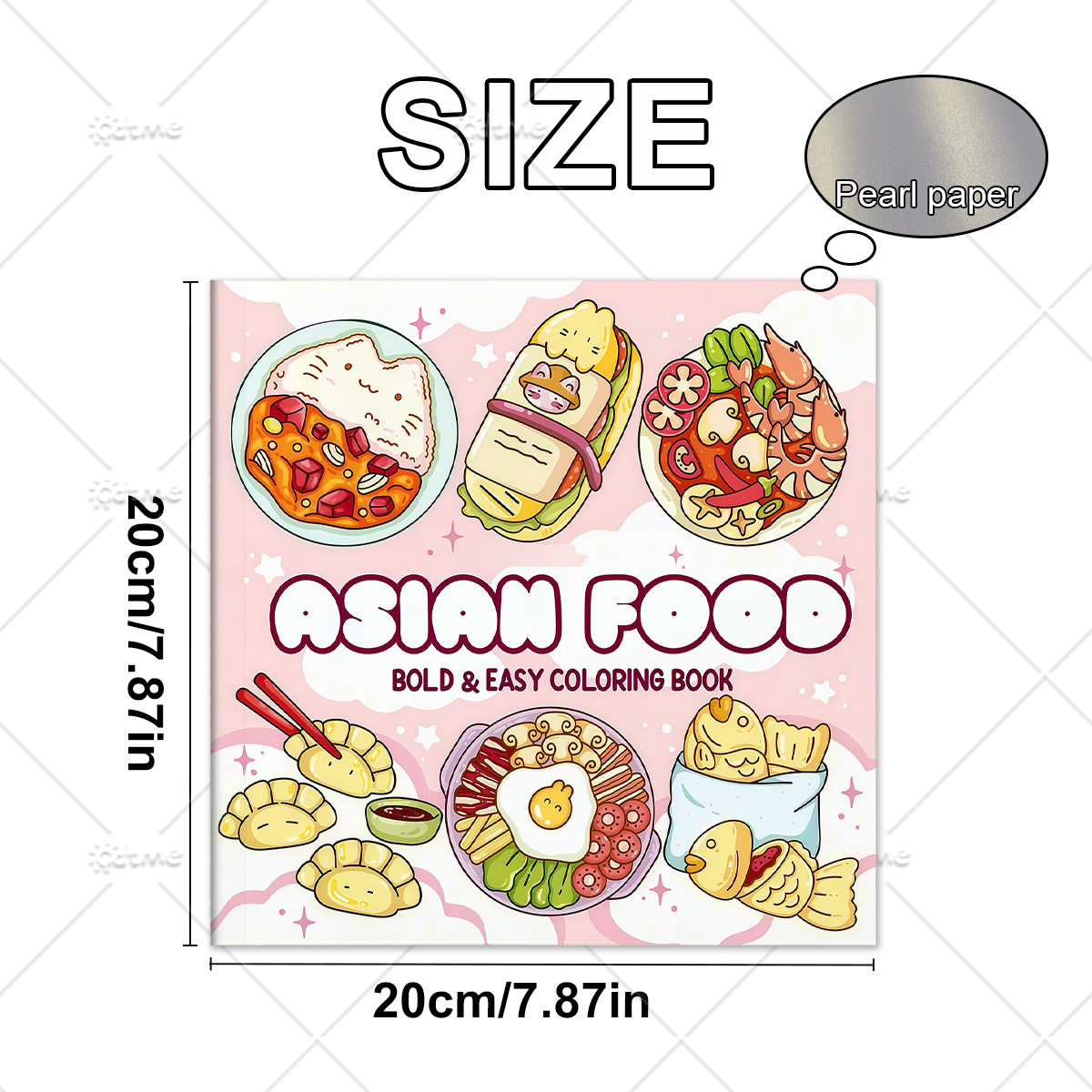 ASIAN Food Bold-easy Patterns  - Food Snacks Coloring Book recension och pris