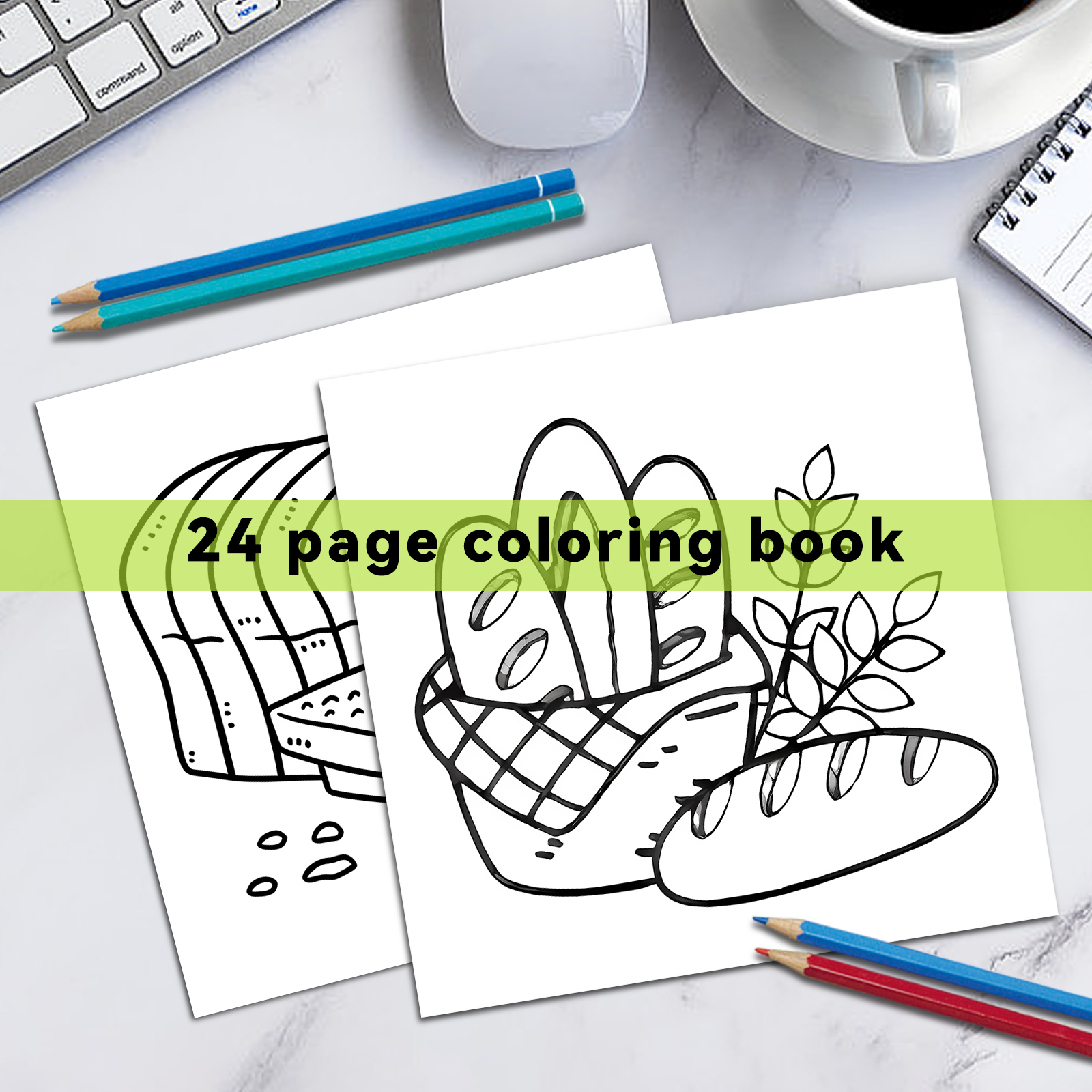 FOOD AND SNACK Coloring Book F - Food Snacks Coloring Book recension och pris