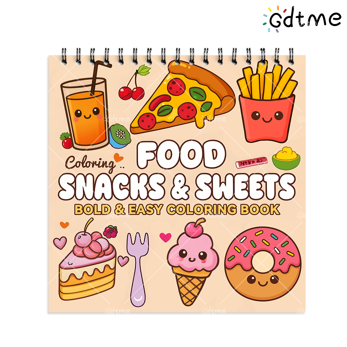 FOOD SNACKS & SWEETS Themed Co - Food Snacks Coloring Book recension och pris