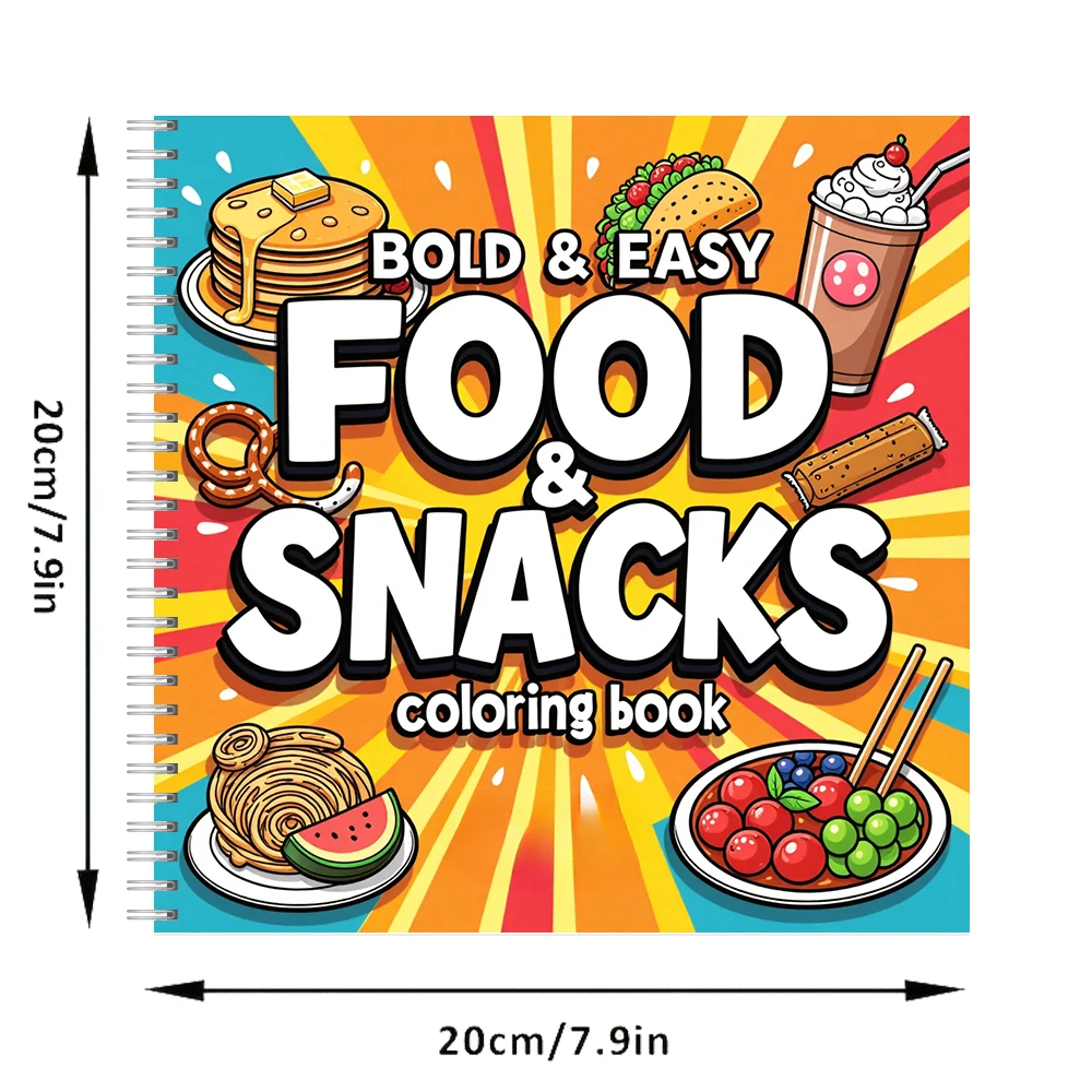 Food and Snacks Coloring Book  - Food Snacks Coloring Book recension och pris