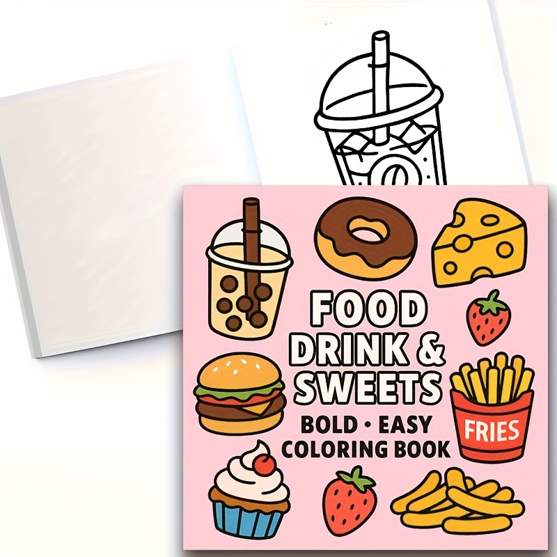 Original Upgraded Version, 24  - Food Snacks Coloring Book recension och pris
