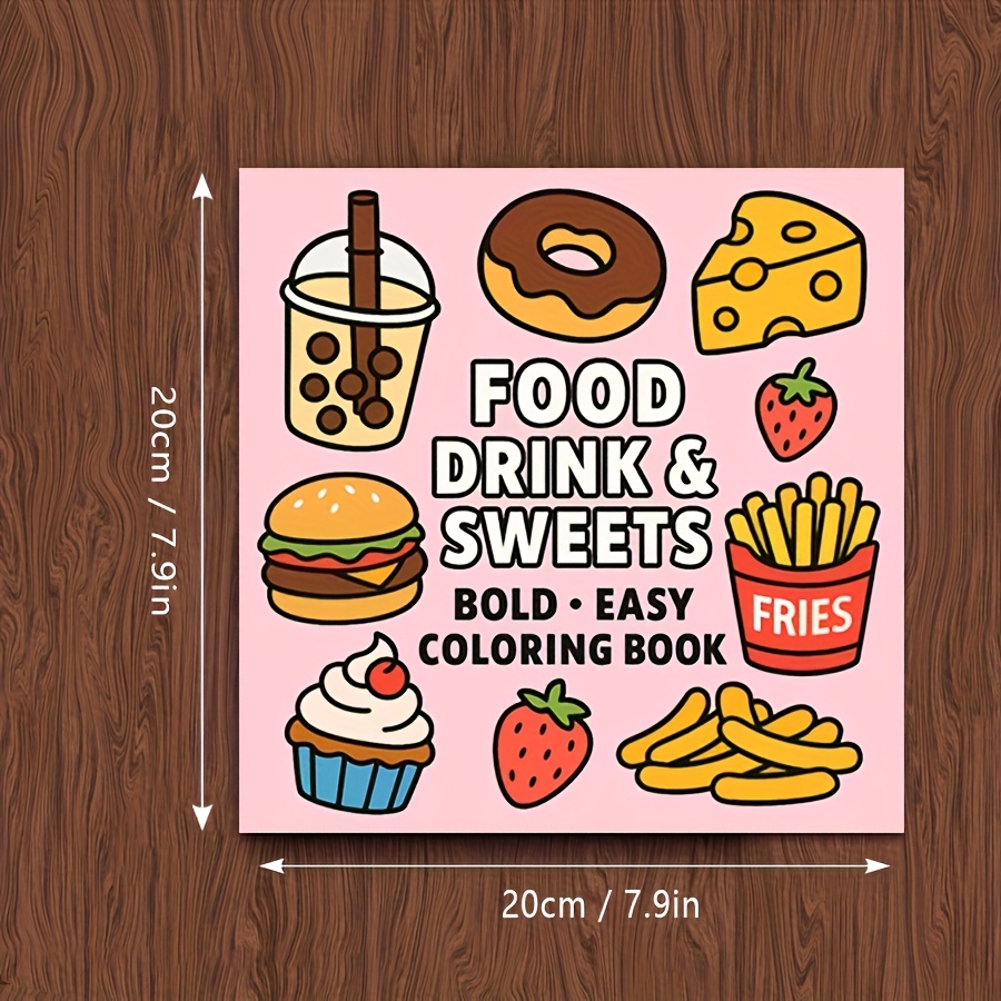 Original Upgraded Version, 24  - Food Snacks Coloring Book recension och pris