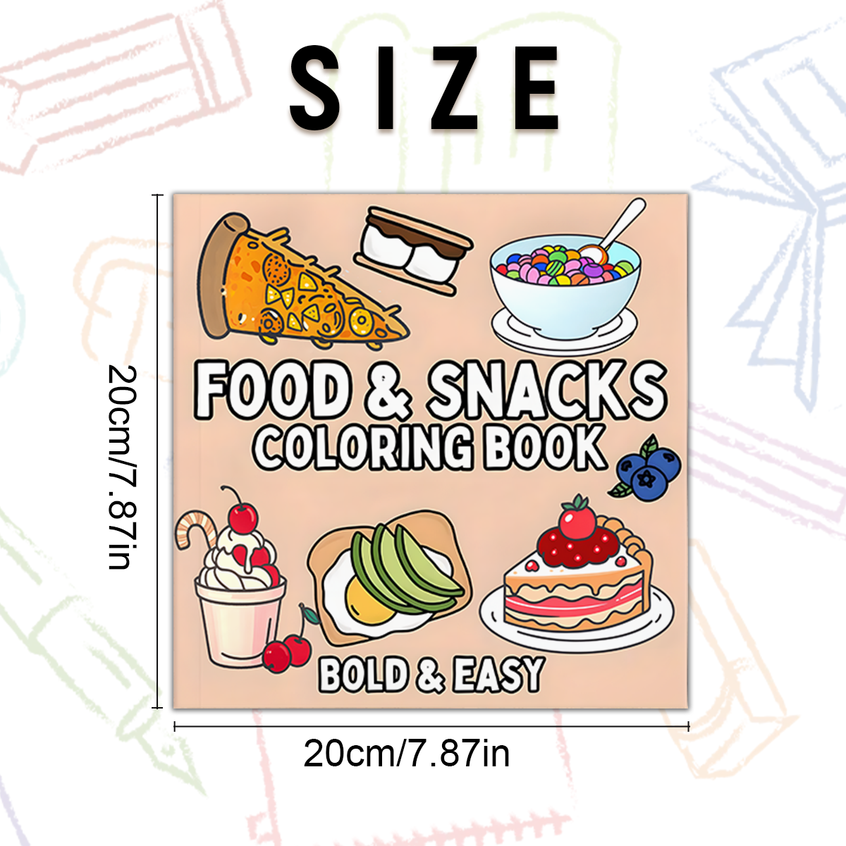 Delicious Food & Snack Themed  - Food Snacks Coloring Book recension och pris