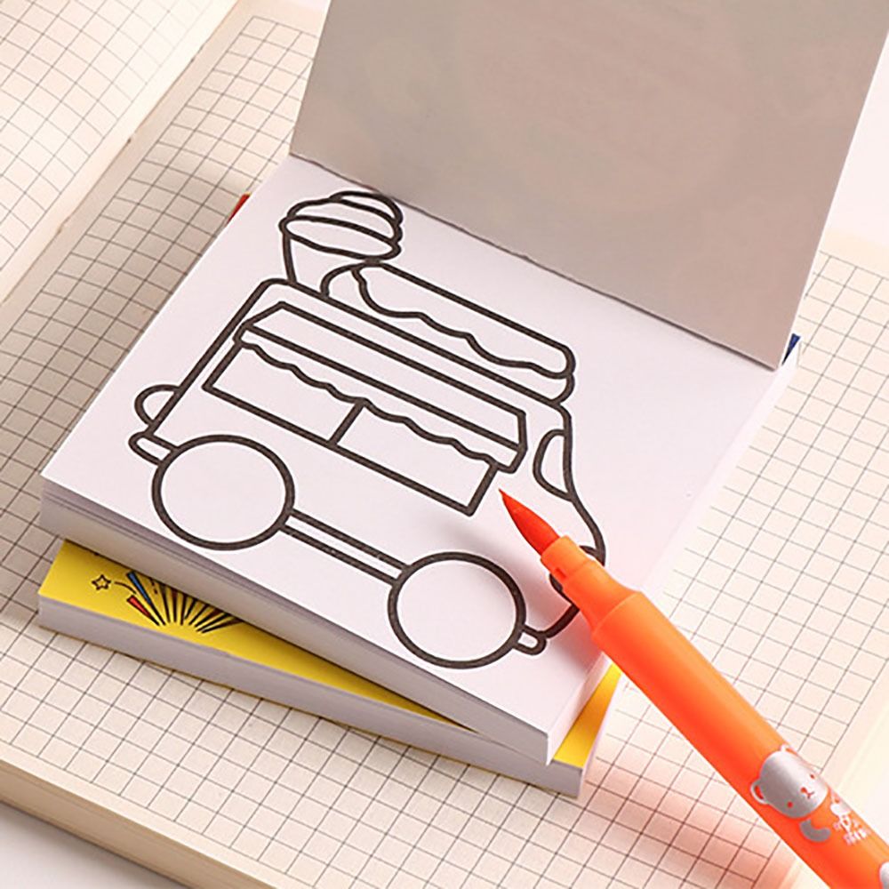 50 sheets Cartoon Paper Colori - Food Snacks Coloring Book recension och pris