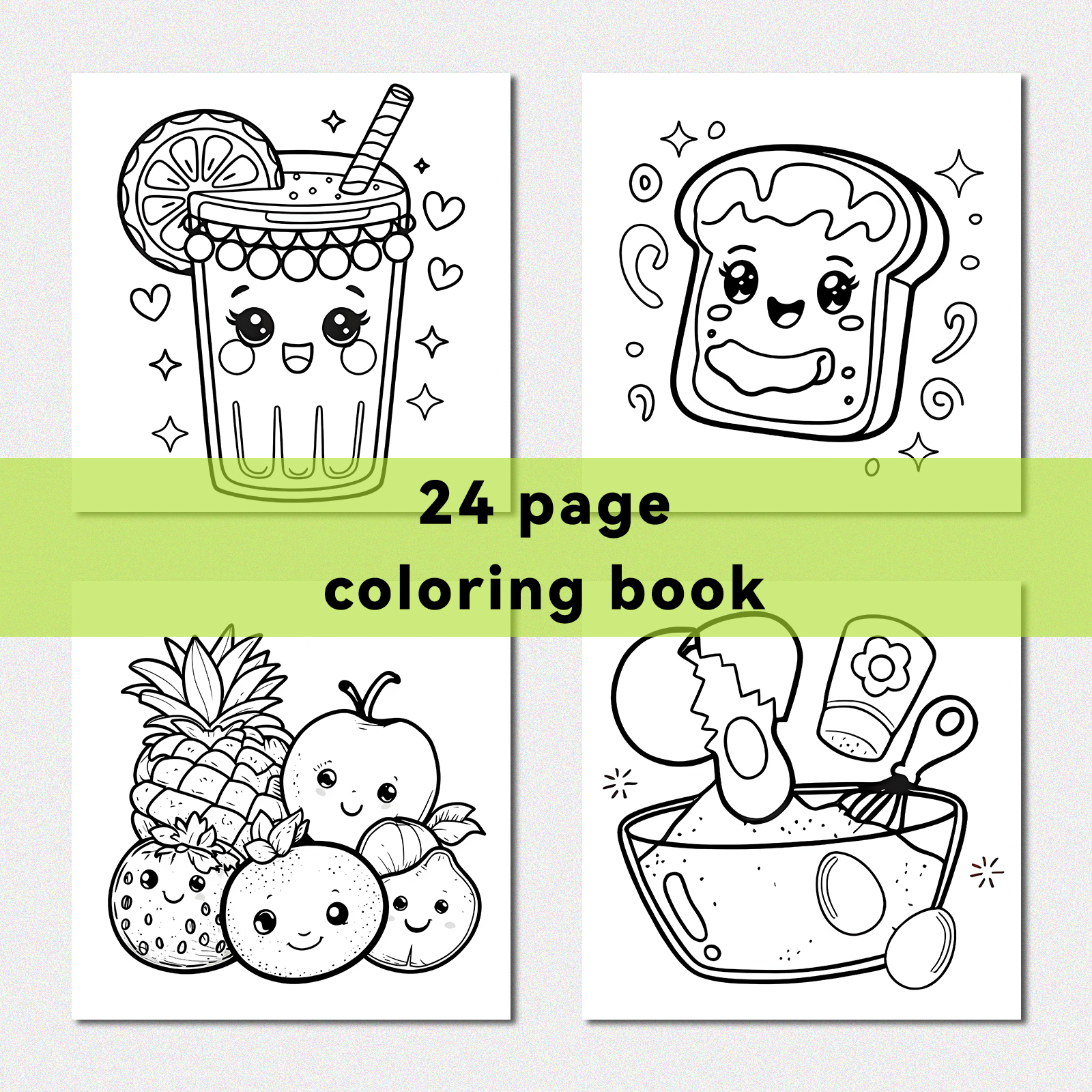 FOOD AND SNACK Coloring Book F - Food Snacks Coloring Book recension och pris