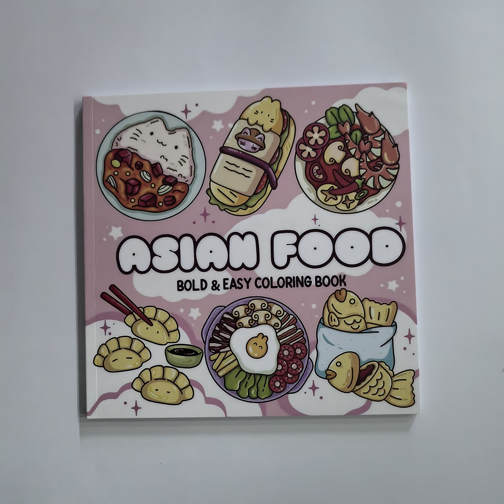Asian Food Easy-bold Coloring  - Food Snacks Coloring Book recension och pris