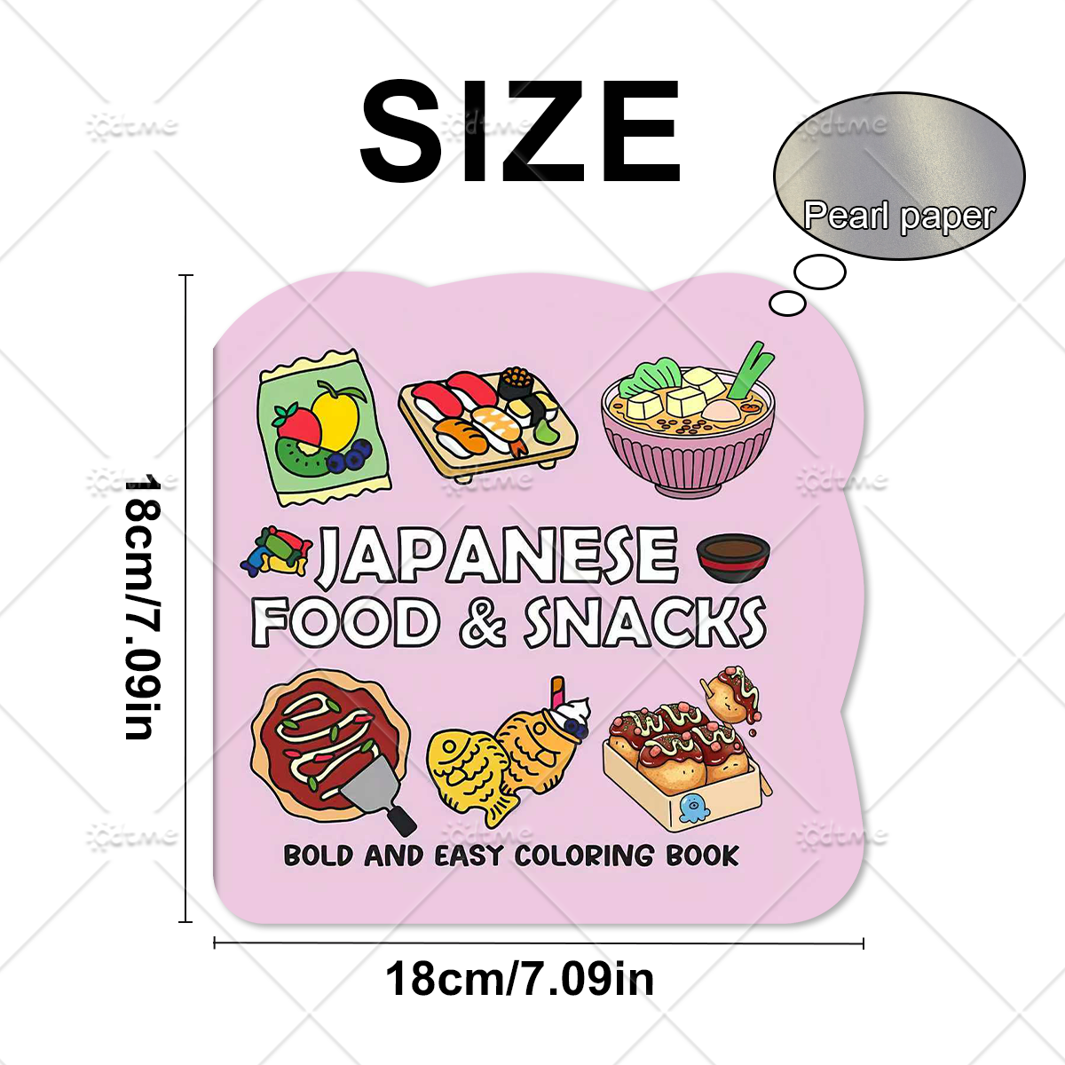 JAPANESE FOOD & SNACKS Irregul - Food Snacks Coloring Book recension och pris
